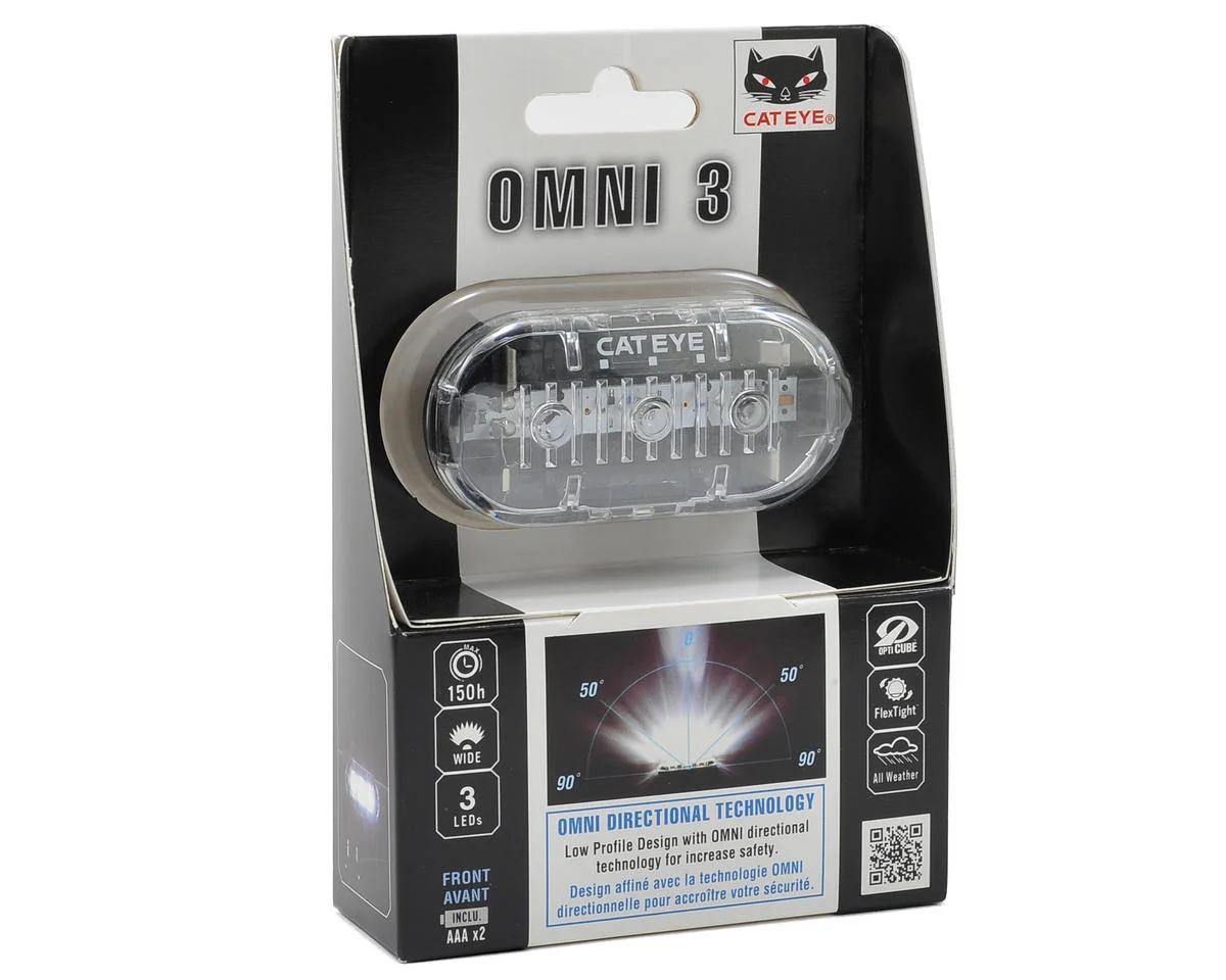 CatEye Omni 3 LED Headlight (Clear) - view 3